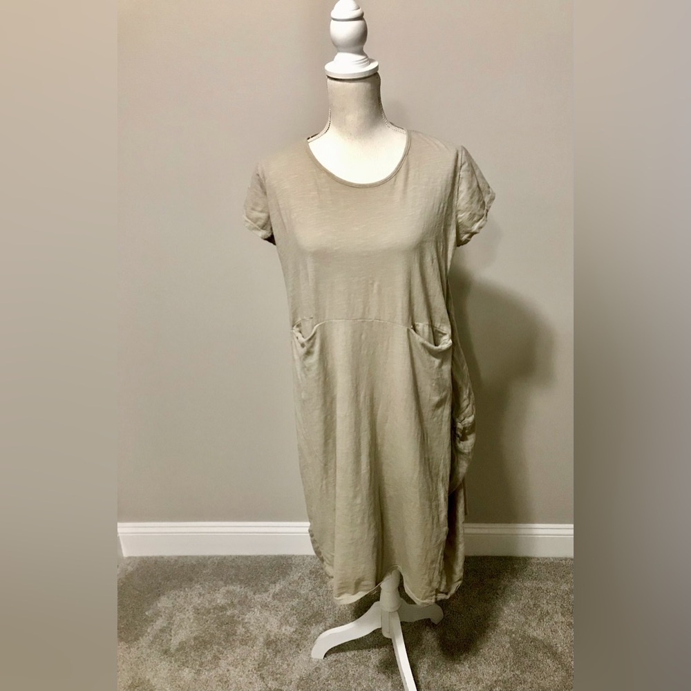 Italian made Saga cotton short sleeve dress